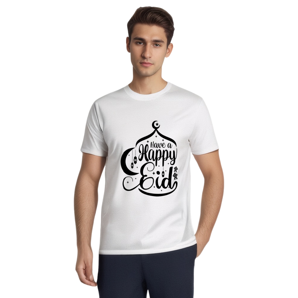 Eid Al-Fitr Have A Happy Eid Festival Printed T-shirt